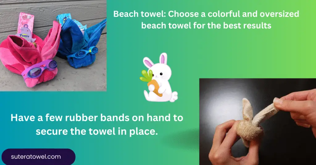 How to Fold Beach Towel into Bunny