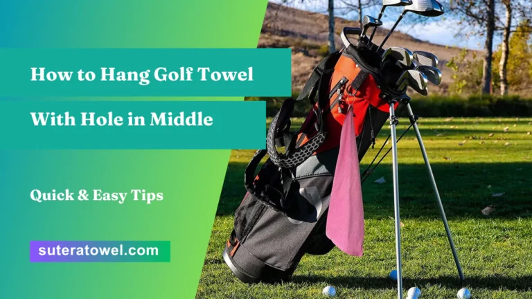 How to Hang Golf Towel With Hole in Middle
