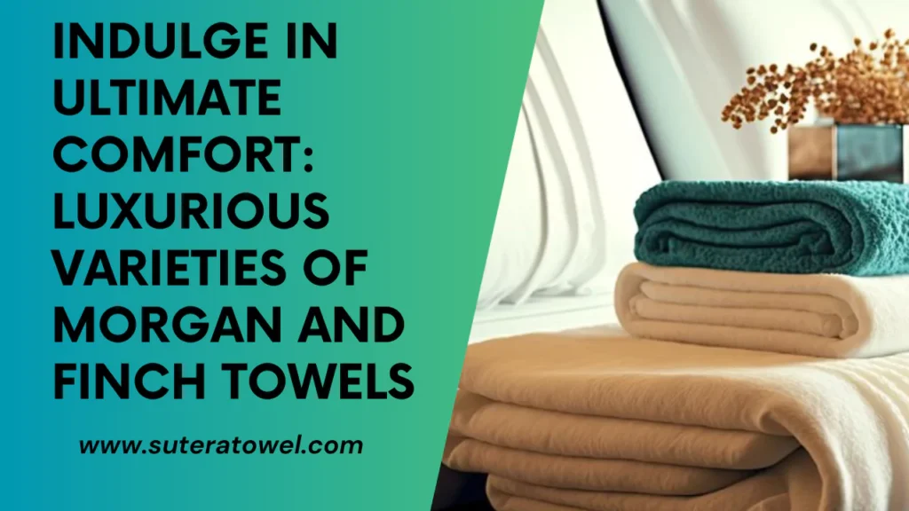 Indulge In Ultimate Comfort Luxurious Varieties Of Morgan And Finch Towels