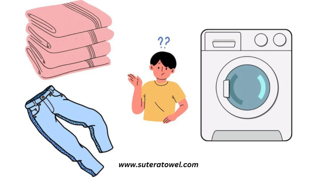 Laundry Hacks For Washing Jeans With Towels