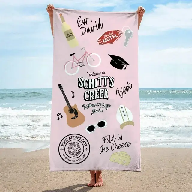 Schitt's Creek Beach Towel As A Fashion Statement