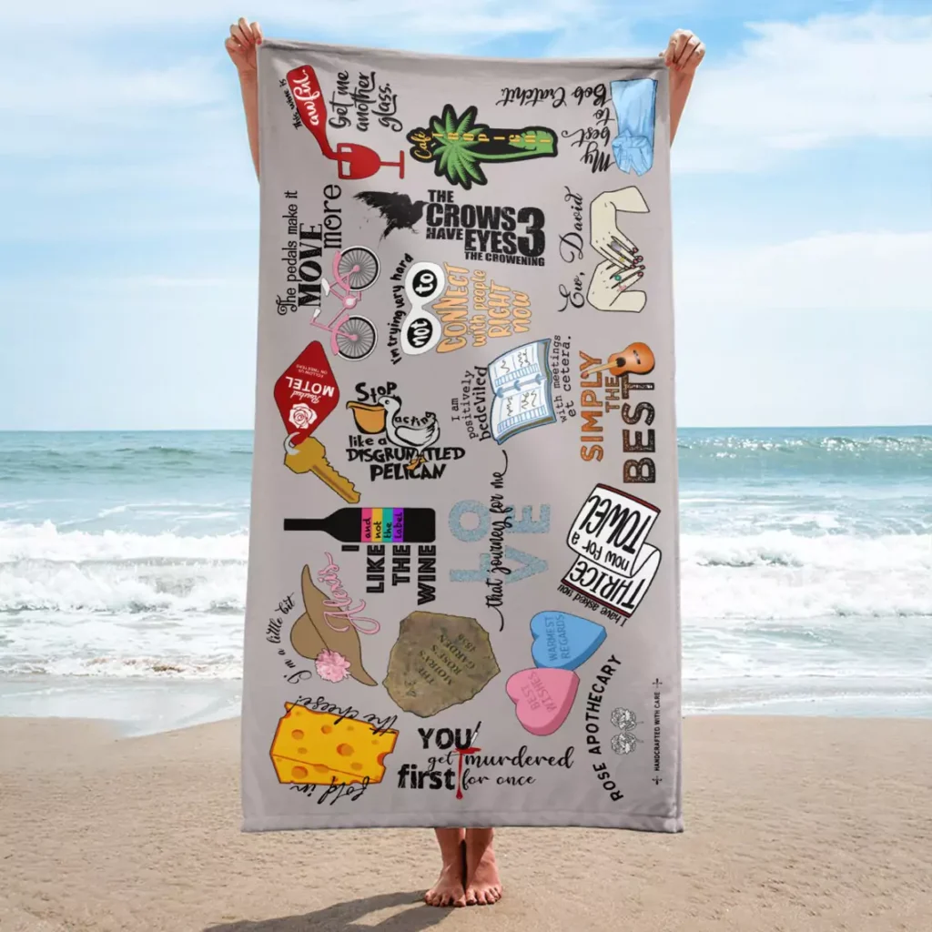 Schitt's Creek Beach Towel As A Gift For Fans