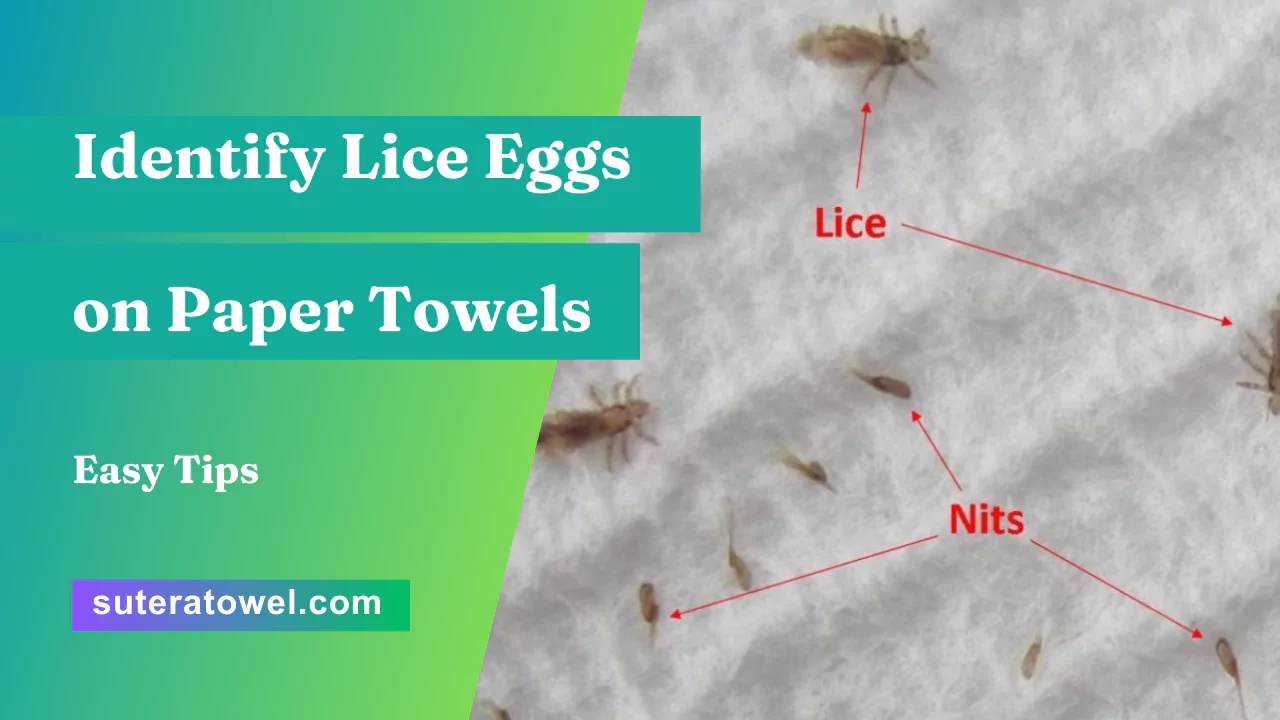 Identify Lice Eggs on Paper Towels