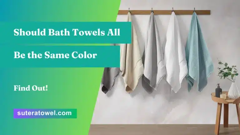 Should Bath Towels All Be the Same Color